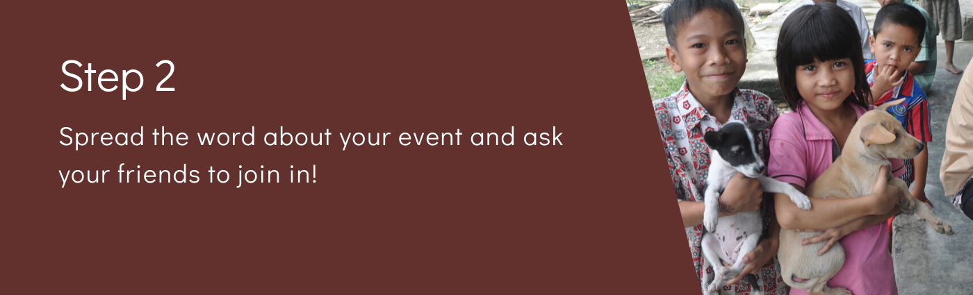 Step 2: Spread the word about your event
