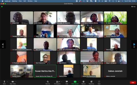 Nigeria SARE workshop group photo of online participants