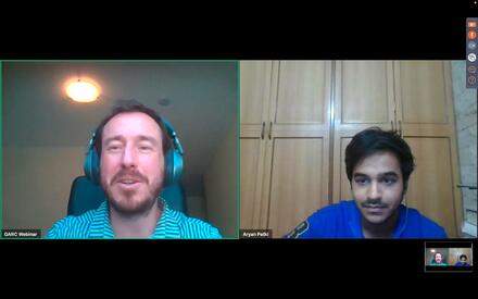 Question and Answer session during the IVSA India x GARC webinar