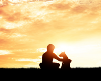 Communities Against Rabies dog and boy