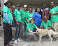 Dog vaccination team, Ethiopia