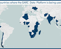 GARC Data Platform user map December 2024