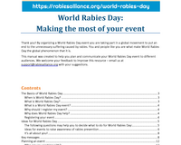 WRD 2023 "Rabies: All for 1, One Health for all" Event organizer's toolkit