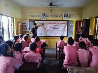 IVSA Rampur student group, GARC World Rabies Day awards nominee activities 2020, including education in schools.