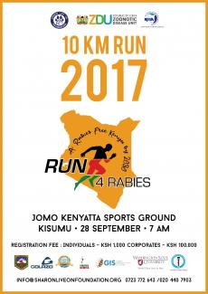 World Rabies Day 10 KM Run poster