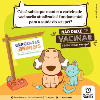 Campanha de vacinação contra raiva/República dos Animais