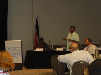 Dr. David Kangaloo (Chief Veterinary Officer of Trinidad) presents on Rabies surveillance and control in Trinidad
