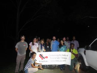 Group photo of participants of the field exercise in bat trapping and handling facilitated by Trinidad and Tobago Bat Conservation and Research Unit (Trinibats)