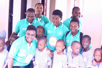The war against rabies Nigeria Teams with happy rabies informed kids