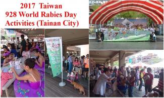 To celebrate the World Rabies Day, TVMA initiated free pet vaccination campaign, and children coloring contest for rabies prevention, location: No.332, Sec. 3, Zhonghua E. Rd., East Dist., Tainan City 70168, Taiwan (R.O.C.)