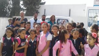 action de sensibilisation sur la rage dans les écoles primaires en Tunisie