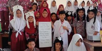 Students were involved on the advocacy to West Java Governor to save them from rabies