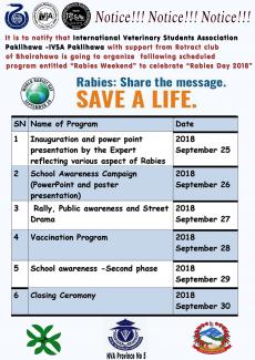 IVSA Paklihawa Rabies Week 2018