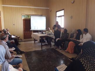 Ateliers sur la gestion des activités de l'unité antirabique (Drs Soufi, Mahiout et Ait Oubelli)