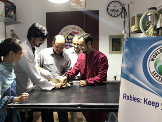 Inauguration of the Free Rabies Vaccination Camp at Saleem Veterinary Clinic 