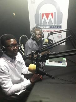 Radio discussion on Rabies at Radio MAK, Wa, Ghana