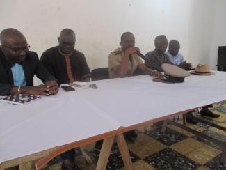 Intervention du Sous-préfet de Sakassou lors de la cérémonie officielle,  le 27 septembre dans le cadre de la célébration de 13ème édition de la journée mondiale de lutte contre la rage dans la région de Gbêkê (Côte d'ivoire).