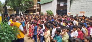 Rabies awareness rally at Bright Concept High School, Jeedimetla,   Hyderabad on 28th September