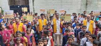 Rabies awareness rally at Bright Concept High School, Jeedimetla,   Hyderabad on 28th September