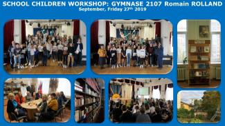 SCHOOL CHILDREN WORKSHOP: GYMNASE 2107 Romain ROLLAND (pictures)
