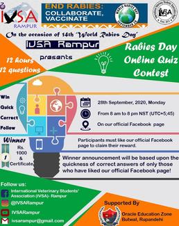 Online Rabies day Quiz Contest