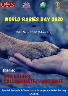 World Rabies Day 2020 Awareness Poster.