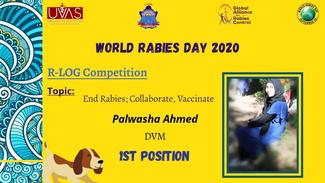 R-LOG Competition 1st Position Palwasha Ahmed 