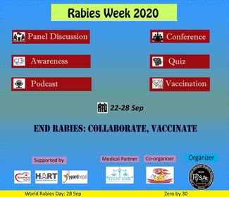 Flyer showing detail events with co-organizer, medical partners and supporters for the program