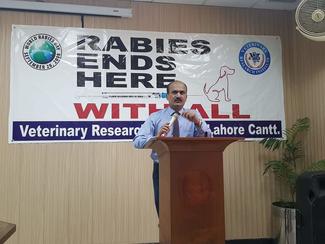 Director VRI Dr. Sajjad Hussain addressing the participants