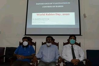 Chief guests in rabies awareness seminar