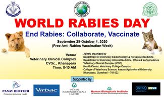 BANNER ON WORLD RABIES DAY 2020