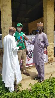 Staff of Veterinary clinic Zaria city chatting with Media(NTA and FRCN)