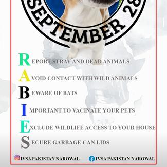Digital poster for rabies awareness
