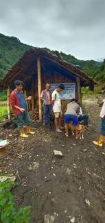 This picture can depict the remoteness of the location where people don't have access to health facilities for themselves and thinking about their pets health is unlikely. This place is one of our campaign station in Panchthar district. 