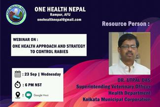 Webinar on One health approach and strategy to control rabies