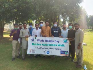 IVSA Pakistan, Bahawalpur team members organized an awareness walk