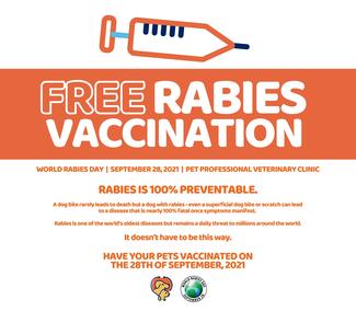 Free Rabies vaccine