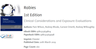 Elsevier Rabies Book