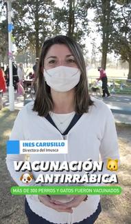Dra. Inés Carusillo a cargo de la campaña de Vacunación Antirrábica
