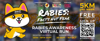 Rabies: Facts, Not Fear Awareness Virtual Run: World Rabies Day 2021 Sarawak.