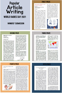 Winning article submission at World Rabies Day 2021 event at KCVAS