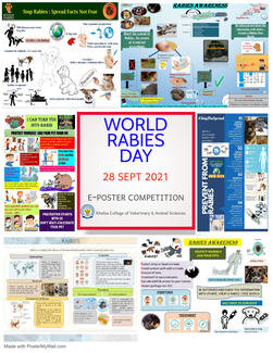 E-poster submissions at World Rabies day 2021 event at KCVAS
