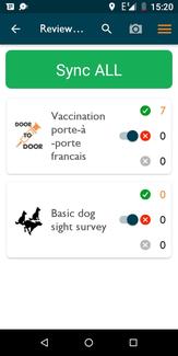 uploading the vaccinated dogs into the wvs application