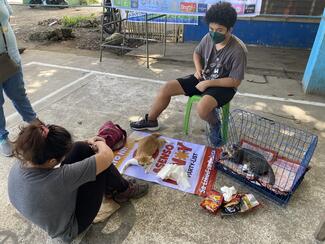 Our responsible pet parents waiting for the recovery of their pets.