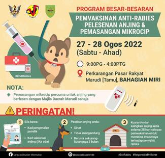 Miri: Free anti-rabies Mass Vaccination, Dog Licensing and Microchipping