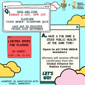 Rabies quiz event details