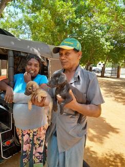 Villagers are happy that their dogs can get the anti-rabies vaccine