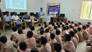 Welcome address for World Rabies Day Celebration by Head Master of the School Mr. Vel Murugan