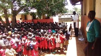School outreach and sensitization in Tororo district