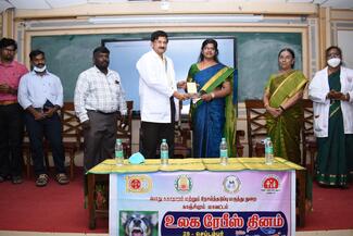 Felicitation of DDHS by Dean